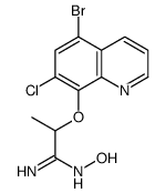 2-(5-bromo-7-chloroquinolin-8-yl)oxy-N'-hydroxypropanimidamide Structure