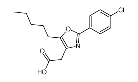 2-[2-(4-chlorophenyl)-5-pentyl-1,3-oxazol-4-yl]acetic acid Structure