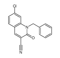 1-benzyl-7-chloro-2-oxoquinoline-3-carbonitrile结构式