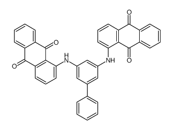 1-[3-[(9,10-dioxoanthracen-1-yl)amino]-5-phenylanilino]anthracene-9,10-dione Structure