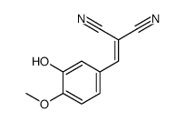 2-[(3-hydroxy-4-methoxyphenyl)methylidene]propanedinitrile Structure