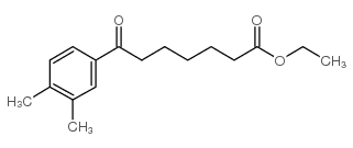 ethyl 7-(3,4-dimethylphenyl)-7-oxoheptanoate Structure