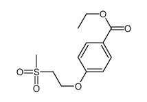 ethyl 4-(2-methylsulfonylethoxy)benzoate Structure