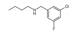 Butyl-(3-chloro-5-fluoro-benzyl)-amine结构式