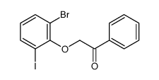 2-(2-bromo-6-iodophenoxy)-1-phenylethanone Structure