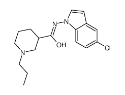 N-(5-chloroindol-1-yl)-1-propylpiperidine-3-carboxamide Structure