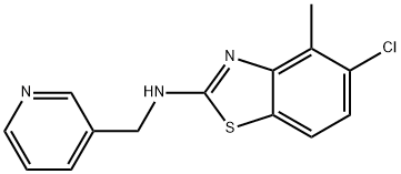 5-Chloro-4-methyl-N-(pyridin-3-ylmethyl)-1,3-benzothiazol-2-amine structure