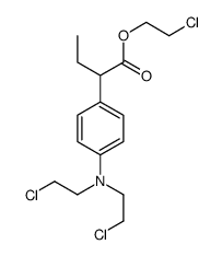 2-chloroethyl 4-[bis(2-chloroethyl)amino]phenylbutyrate结构式