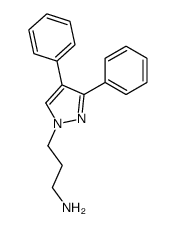 3,4-diphenyl-1H-pyrazole-1-propanamine structure