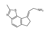 2-(2-methyl-6,7-dihydro-8H-indeno[5,4-d][1,3]thiazol-8-ylidene)ethanamine Structure