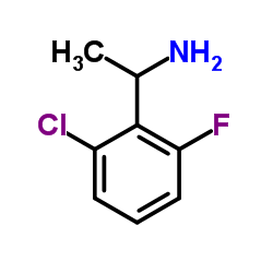 1-(2-氯-6-氟苯基)乙胺结构式