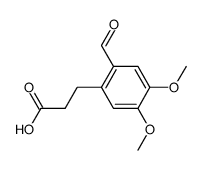 3-(2-Formyl-4,5-dimethoxy-phenyl)-propionsaeure Structure