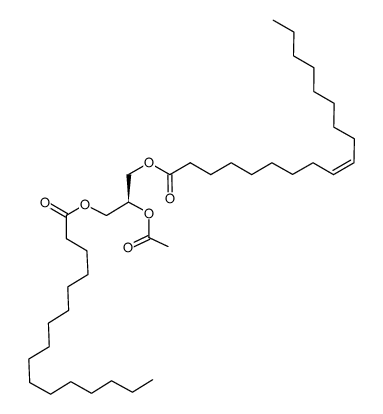 1-oleoyl-2-acetyl-3-palmitoyl-sn-glycerol Structure