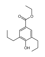 ethyl 4-hydroxy-3,5-dipropylbenzoate structure