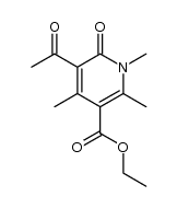 5-acetyl-1,2,4-trimethyl-6-oxo-1,6-dihydro-pyridine-3-carboxylic acid ethyl ester结构式