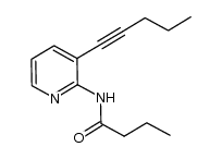 N-(3-pent-1-ynyl-pyridin-2-yl)butyramide结构式