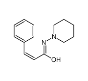 2-Propenamide, 3-phenyl-N-1-piperidinyl- Structure