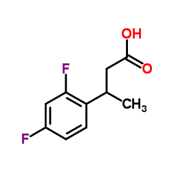 3-(2,4-Difluorophenyl)butanoic acid structure