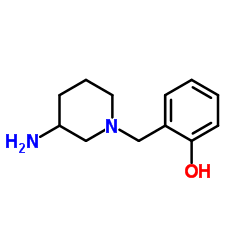 2-[(3-Amino-1-piperidinyl)methyl]phenol Structure