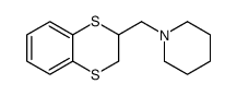 1-(2,3-dihydro-1,4-benzodithiin-3-ylmethyl)piperidine结构式