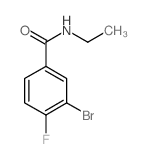 3-Bromo-N-ethyl-4-fluorobenzamide Structure