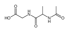 N-Acetylalanylglycine Structure