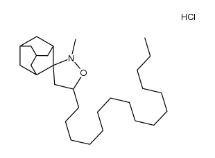 2-methyl-5-n-hexadecyl-spirodecane> hydrochloride结构式