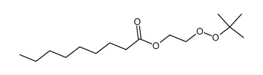 2-(tert-butylperoxy)ethyl pelargonate结构式