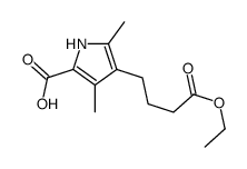 2,4-DIMETHYL-3-(CARBETHOXY PROPYL)-PYRROLE-5-CARBOXYLIC ACID Structure