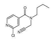 N-butyl-2-chloro-N-(cyanomethyl)pyridine-4-carboxamide结构式