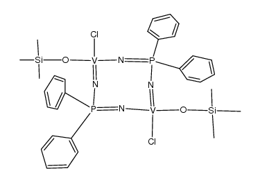 (vanadium(Cl)(O-trimethylsilyl)(NPPh2N))2 Structure