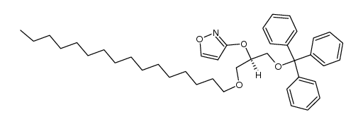 1-O-hexadecyl-2-O-(3-isoxazolyl)-3-O-triphenylmethyl-sn-glycerol结构式