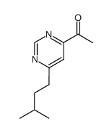 1-(6-isopentylpyrimidin-4-yl)ethan-1-one Structure