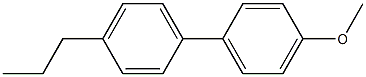 4-methoxy-4'-propylbiphenyl Structure