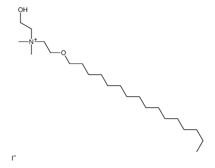 2-hexadecoxyethyl-(2-hydroxyethyl)-dimethylazanium,iodide结构式