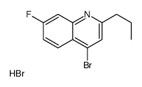 4-Bromo-7-fluoro-2-propylquinoline hydrobromide结构式