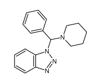 N-[α-(benzotriazol-1-yl)phenylmethyl]piperidine Structure