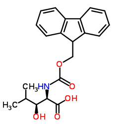 FMOC-(2R,3S)-2-AMINO-3-HYDROXY-4-METHYLPENTANOIC ACID structure