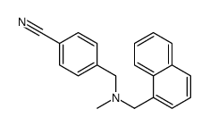 4-[[methyl(naphthalen-1-ylmethyl)amino]methyl]benzonitrile结构式