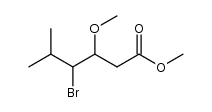 methyl 4-bromo-3-methoxy-5-methylhexanoate结构式