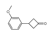 3-(3-methoxyphenyl)cyclobutanone structure