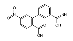 2-(3-carbamoylphenyl)-4-nitrobenzoic acid Structure