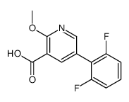 5-(2,6-difluorophenyl)-2-methoxypyridine-3-carboxylic acid结构式