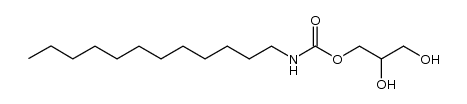 2,3-dihydroxypropyl N-dodecylcarbamate结构式