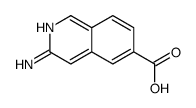 3-氨基-6-异喹啉羧酸结构式