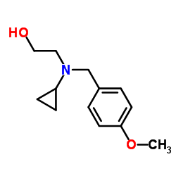 2-[Cyclopropyl(4-methoxybenzyl)amino]ethanol Structure