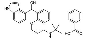 benzoic acid,[2-[3-(tert-butylamino)propoxy]phenyl]-(1H-indol-4-yl)methanol结构式