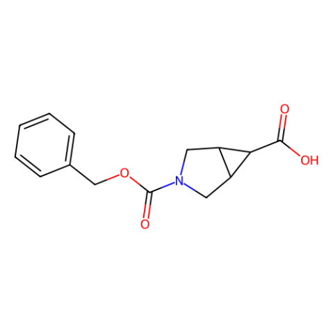 endo-3-cbz-3-azabicyclo[3.1.0]hexane-6-carboxylic acid结构式