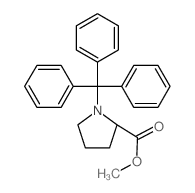 methyl 1-tritylpyrrolidine-2-carboxylate结构式