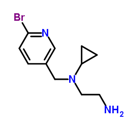 N-[(6-Bromo-3-pyridinyl)methyl]-N-cyclopropyl-1,2-ethanediamine Structure